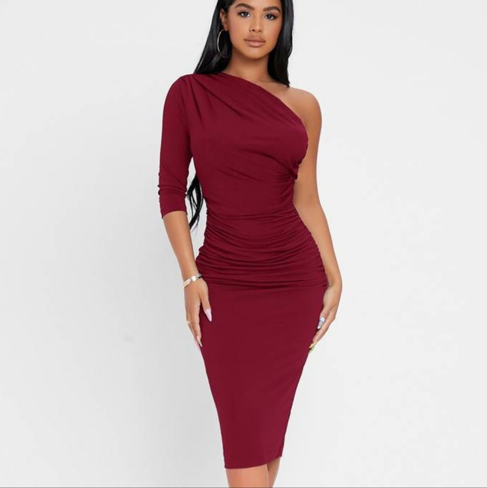 Fashion Nova One Shoulder Dress - Picture 1 of 5